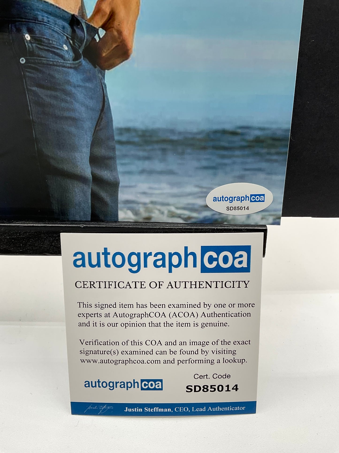 Seth Edeen sexy signed photo 8x10 ACOA Model