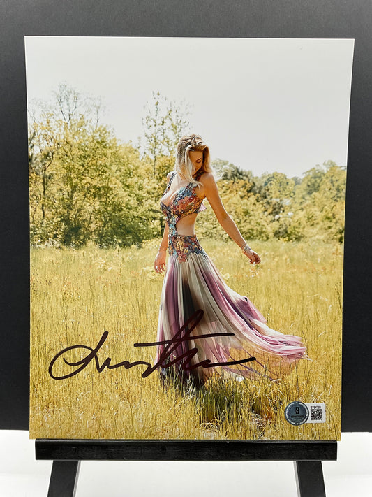 Sydney Thomas signed photo 8x10 Beckett Model Ring Girl