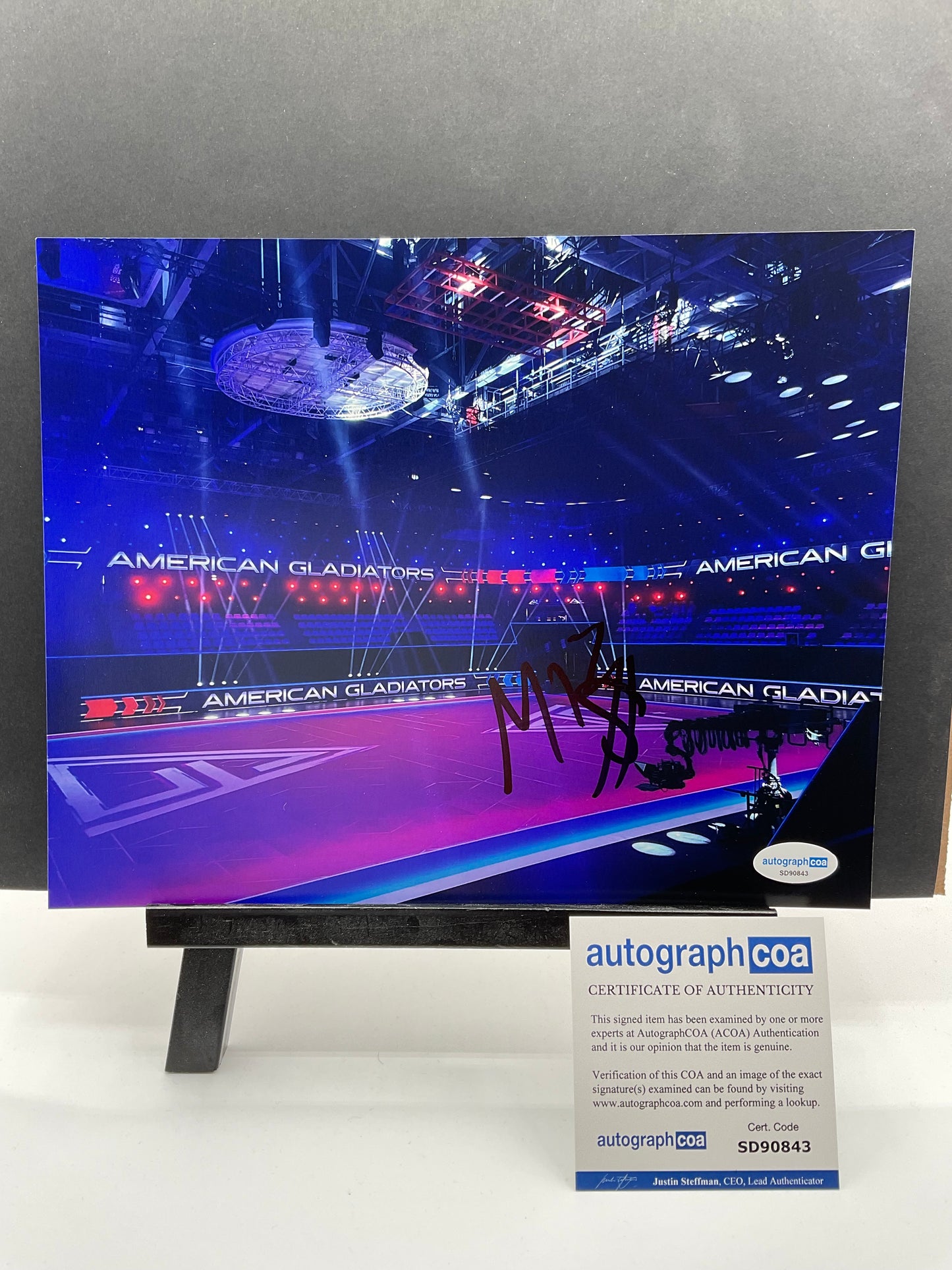 The Miz American Gladiators signed photo 8x10 ACOA Wrestling Mike Mizanin