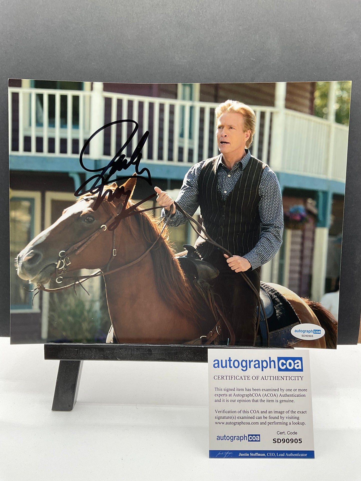 Jack Wagner When Calls the Heart signed photo 8x10 ACOA