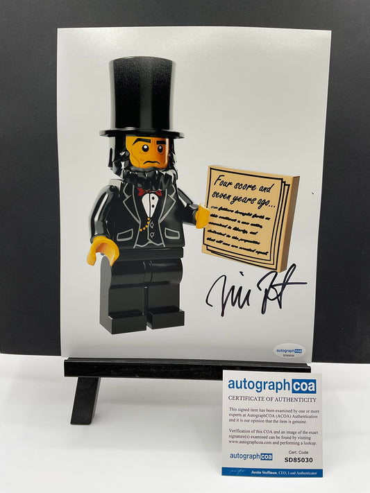 Will Forte Lego signed photo 8x10 ACOA SNL
