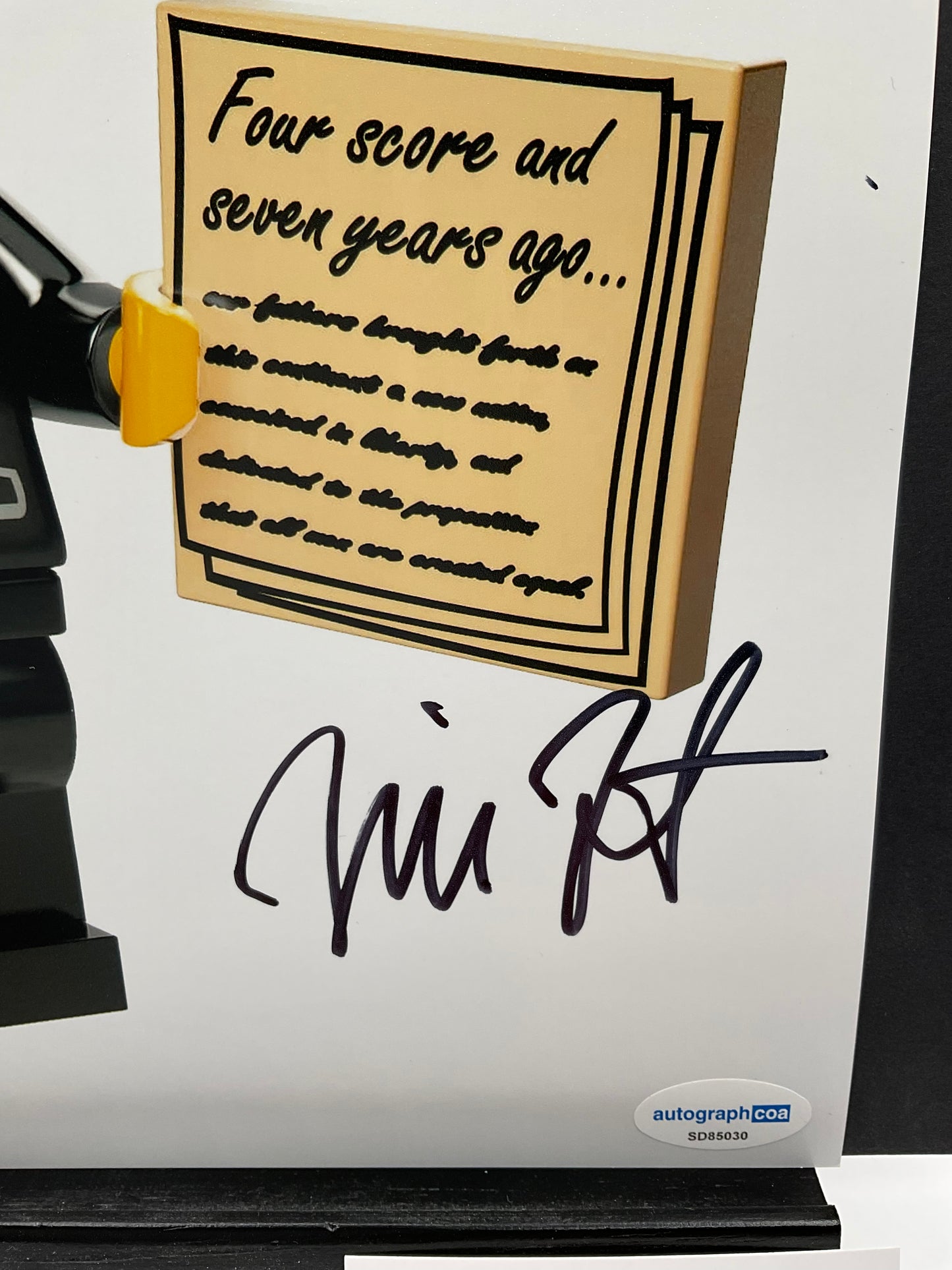 Will Forte Lego signed photo 8x10 ACOA SNL