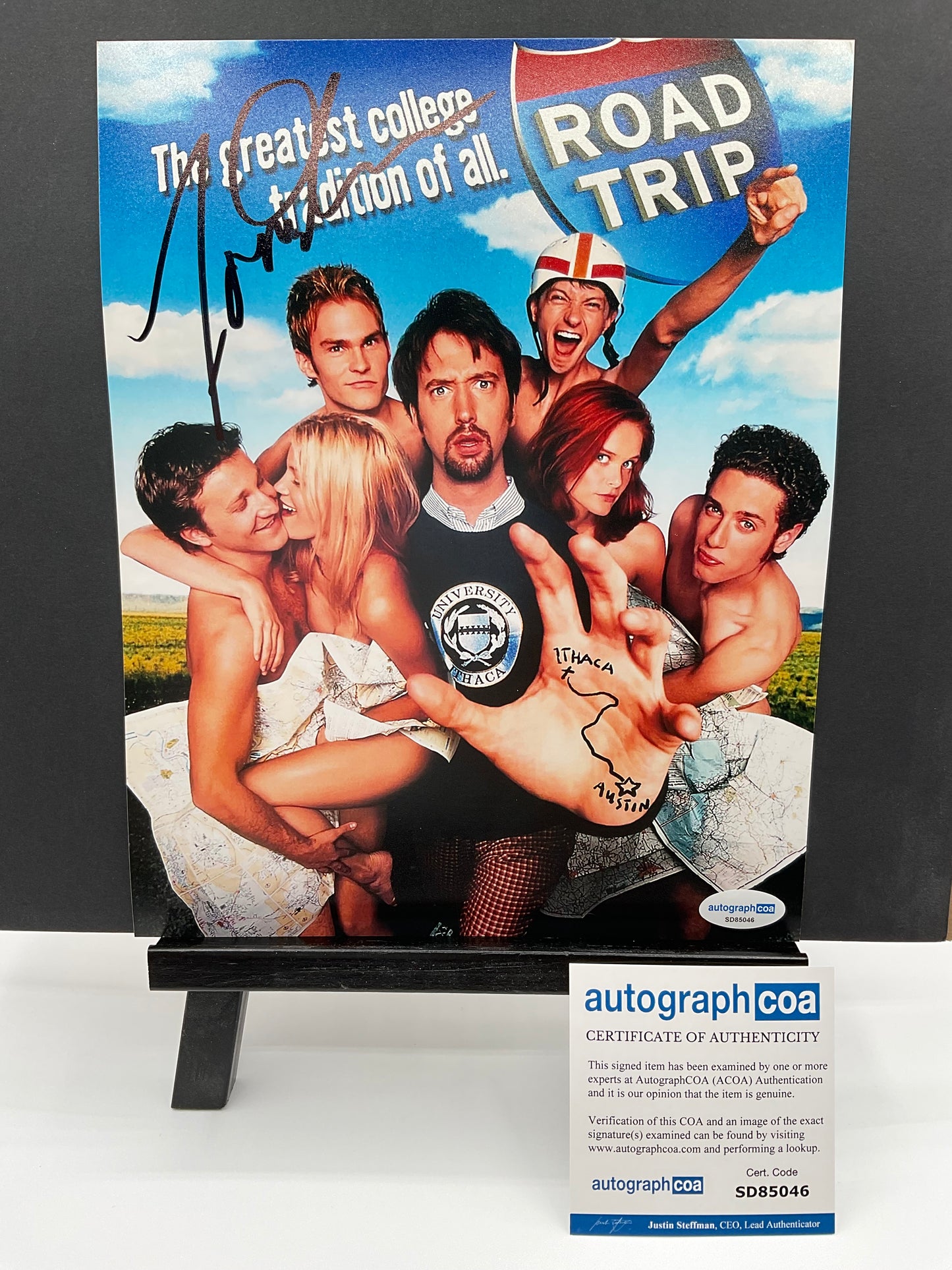 Tom Green Road Trip signed photo 8x10 ACOA