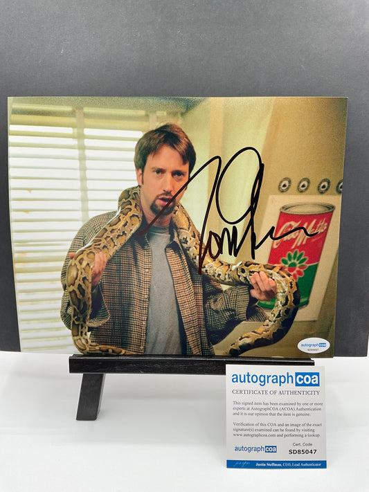 Tom Green Road Trip signed photo 8x10 ACOA Snake