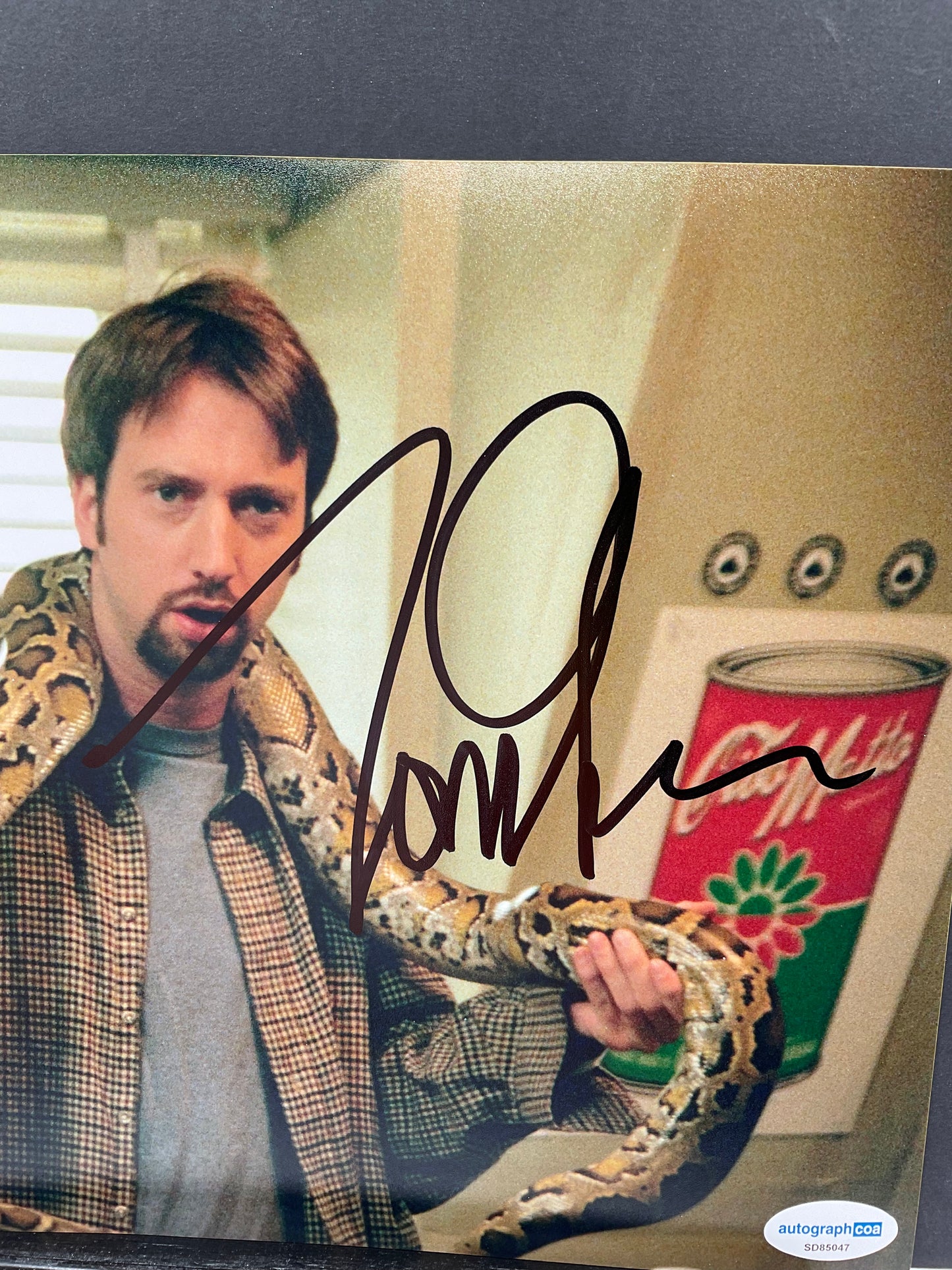 Tom Green Road Trip signed photo 8x10 ACOA Snake