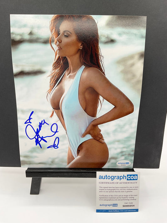 Jessa Hinton sexy signed photo 8x10 ACOA