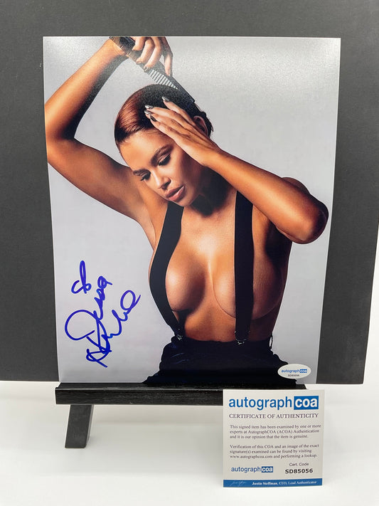 Jessa Hinton Playmate signed photo 8x10 ACOA Sexy